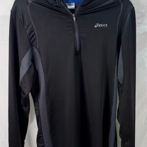 ASICS Men's Performance Jacket in Black and Gray